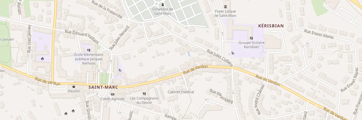 Plan du 154 Rue de Verdun à Brest