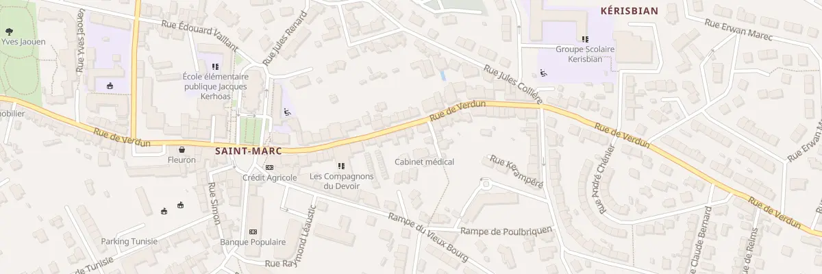 Plan du 167 Rue de Verdun à Brest