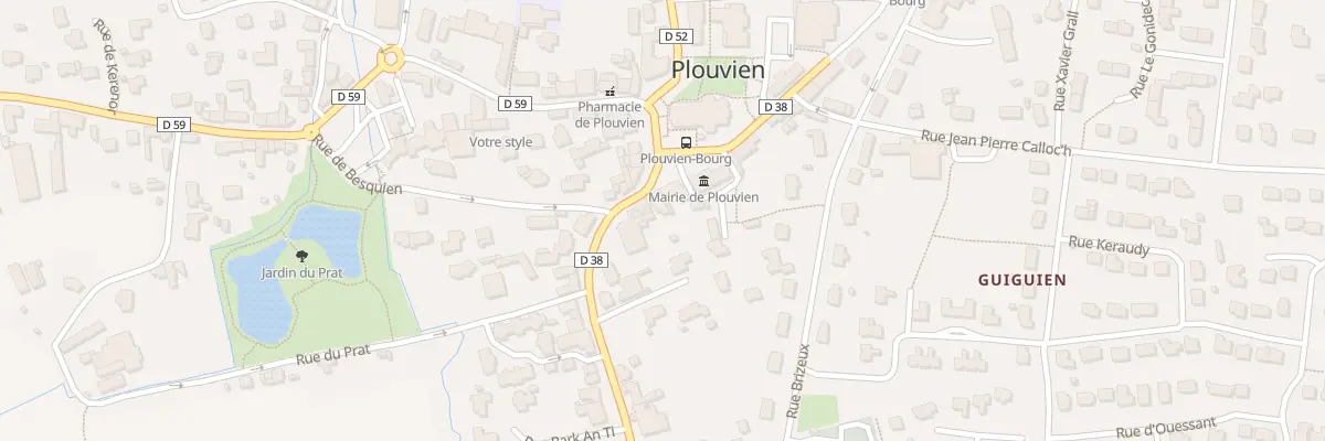 Plan du 22 Rue Gen de Gaulle à Plouvien