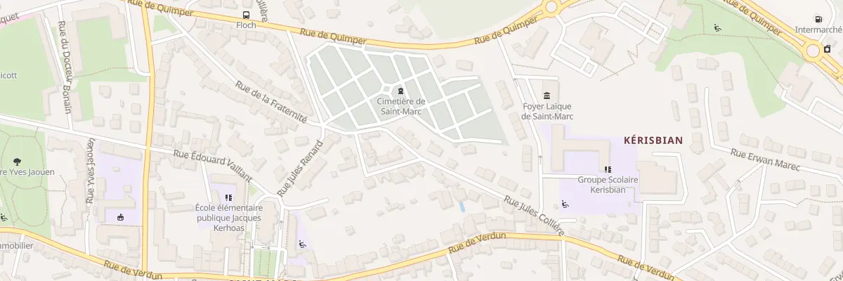 Plan du 17 Rue Jules Collière à Brest