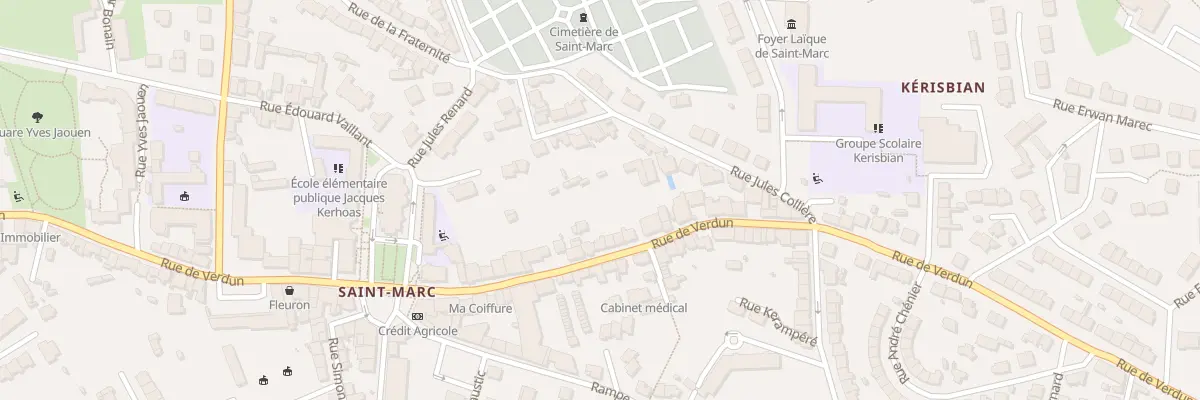 Plan du 148 Rue de Verdun à Brest