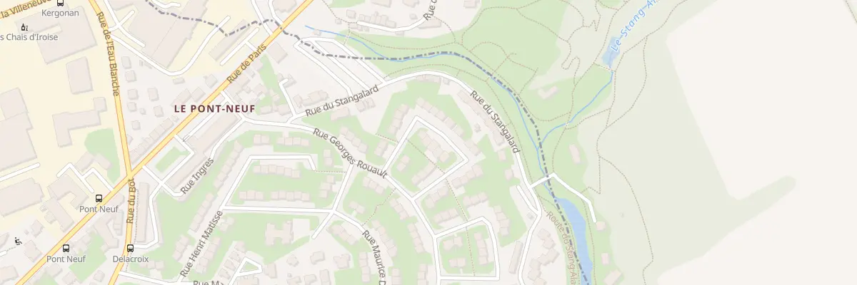 Plan du 8 Rue André Derain à Brest