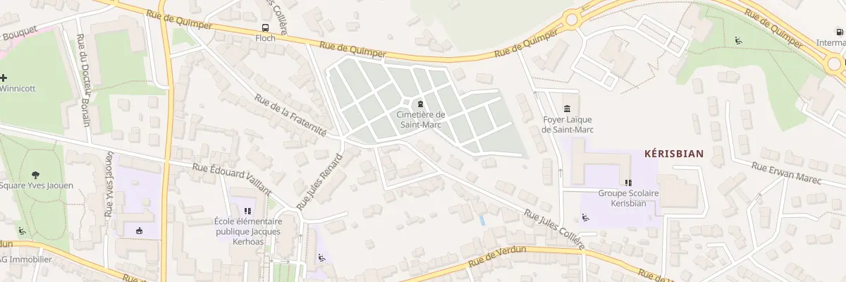Plan du 21 Rue Jules Collière à Brest