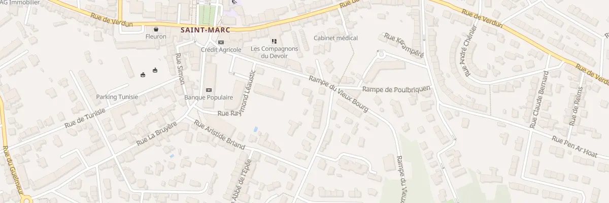 Plan du 17 Rpe du Vieux Bourg à Brest