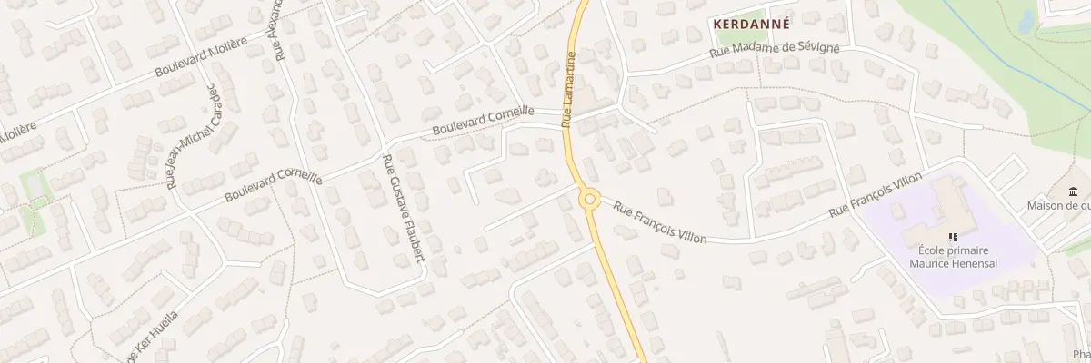 Plan du 29 Rue Lamartine à Guipavas