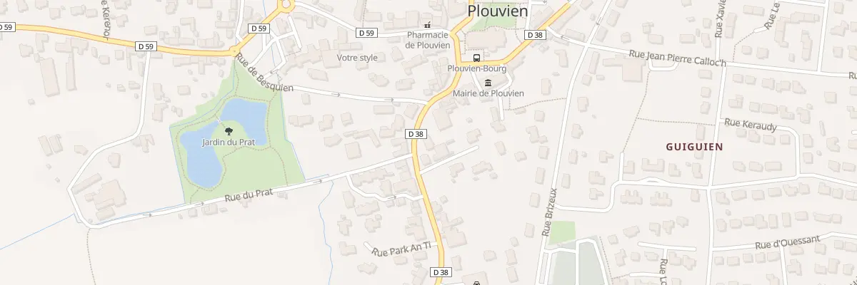 Plan du 94 Rue Gen de Gaulle à Plouvien