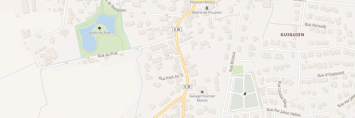 Plan du 163 Rue Gen de Gaulle à Plouvien
