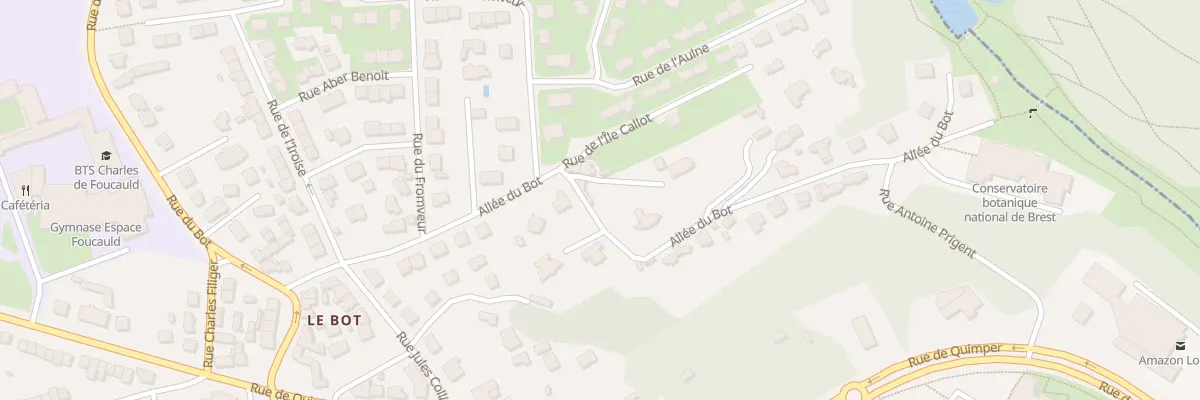 Plan du 15 All du Bot à Brest