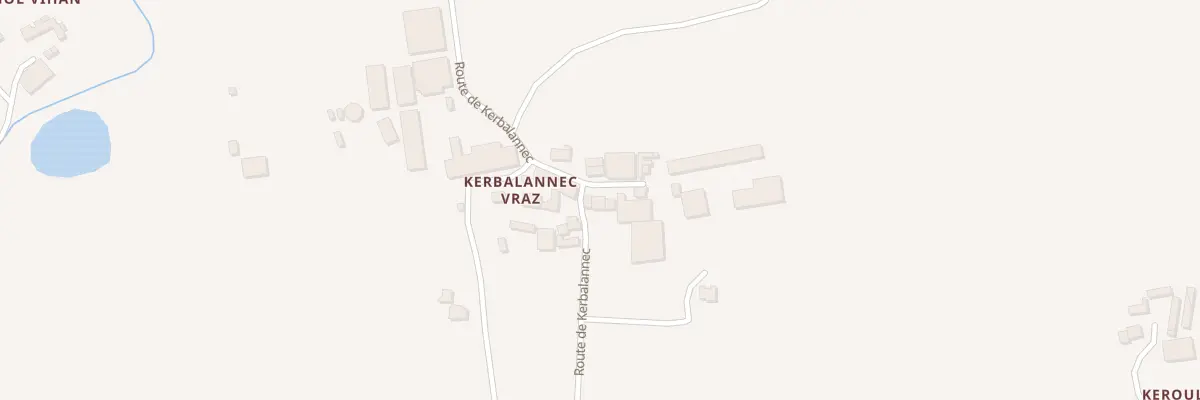 Plan du 258 Kerbalannec à Beuzec-Cap-Sizun