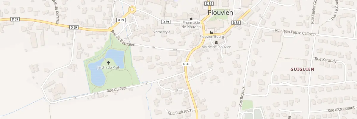 Plan du 73 Rue Gen de Gaulle à Plouvien