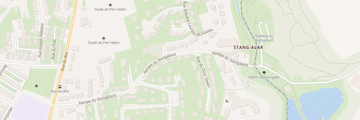 Plan du 55 Rpe de Stangalard à Brest