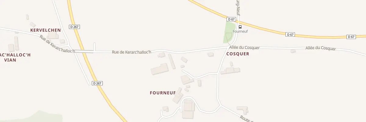 Plan du 855 Rue de Kerarc’halloch à Gouesnou