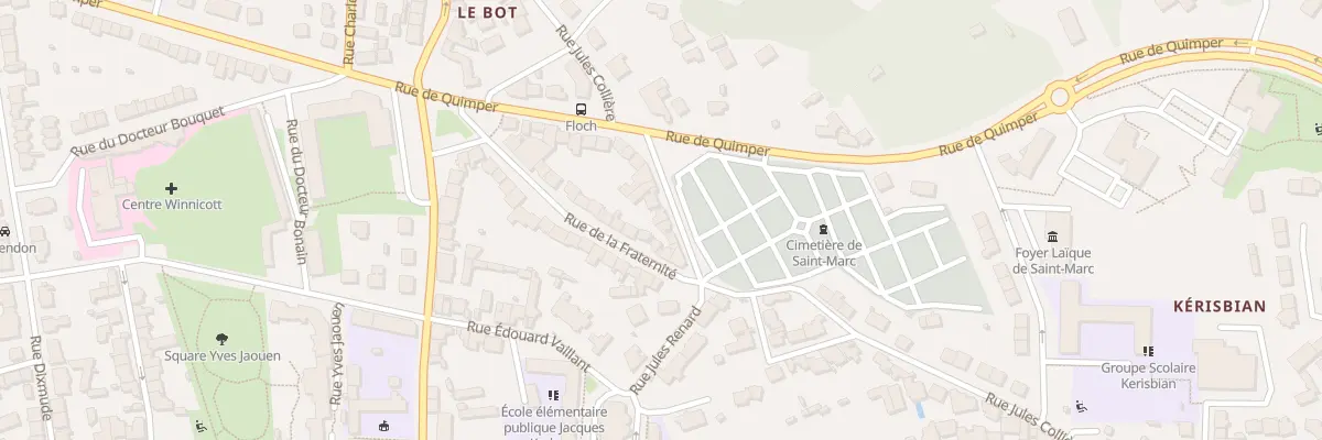Plan du 30 Rue Jules Collière à Brest