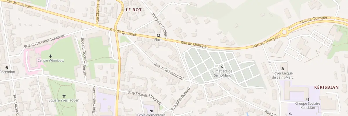 Plan du 34 Rue Jules Collière à Brest