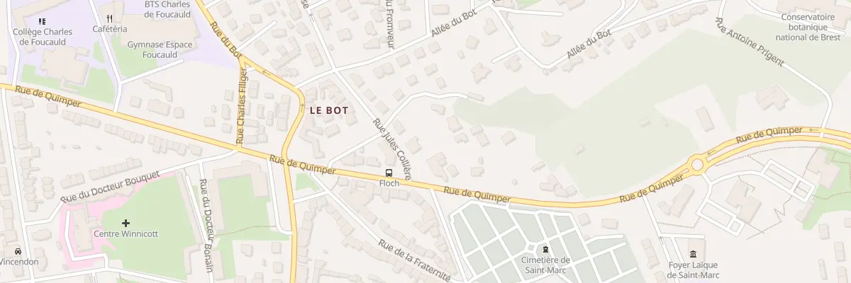 Plan du 29B Rue Jules Collière à Brest