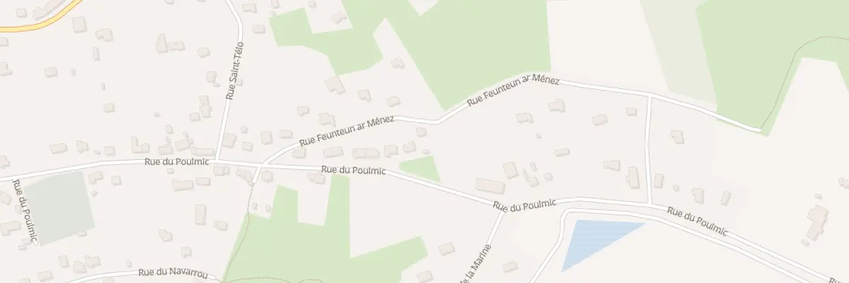 Plan du 2 Rue Feunteun ar Menez à Lanvéoc