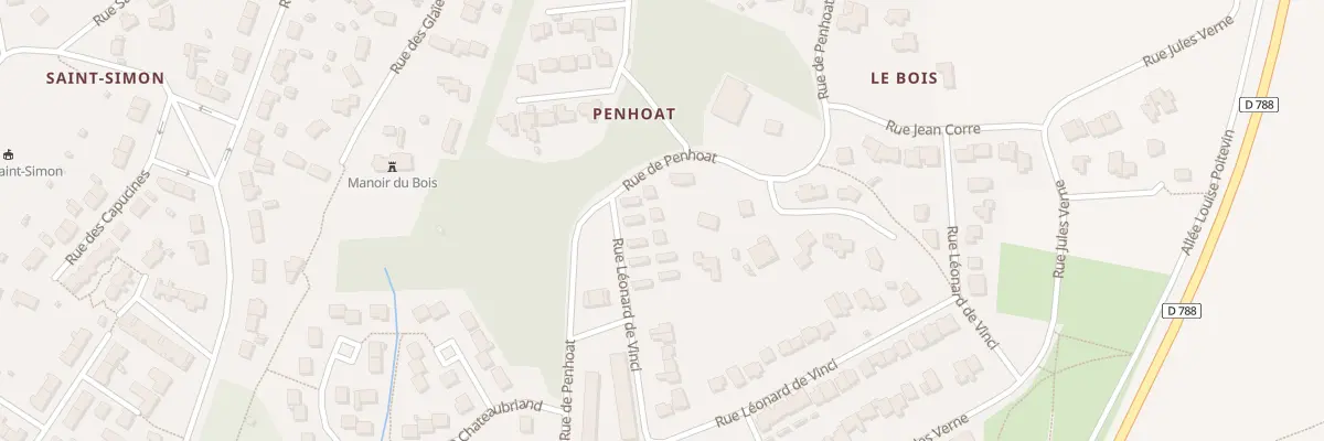 Plan du 445 Rue Léonard de Vinci à Gouesnou