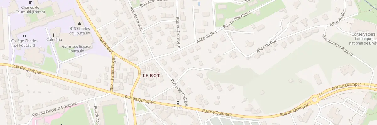 Plan du 10 Rue Paul Sérusier à Brest