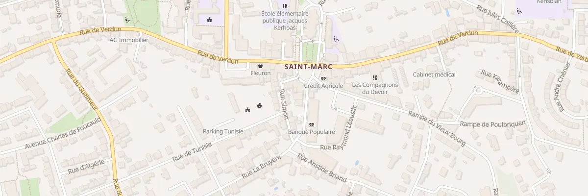 Plan du 3 Rue La Bruyère à Brest