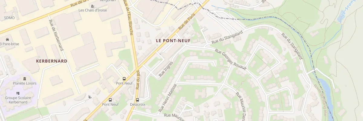 Plan du 25 Rue Henri Matisse à Brest