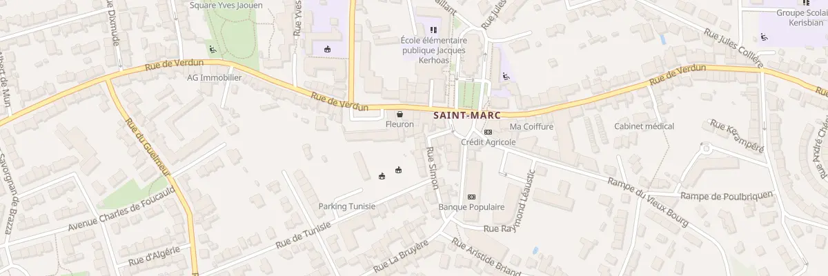 Plan du 2 Rue Simon à Brest
