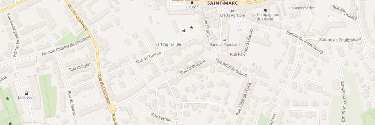 Plan du 27 Rue La Bruyère à Brest