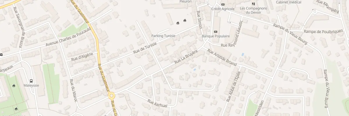 Plan du 31 Rue La Bruyère à Brest