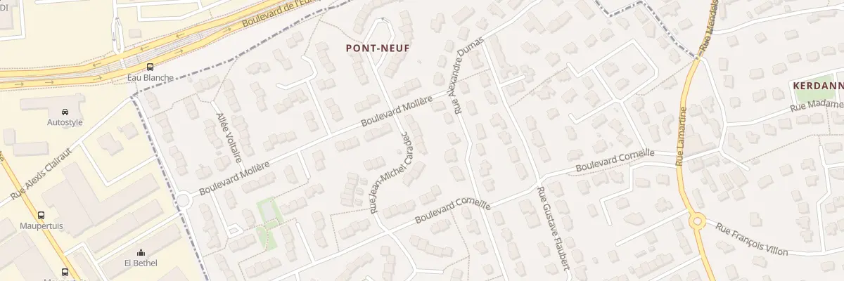Plan du 7 Rue Jean Michel Caradec à Guipavas