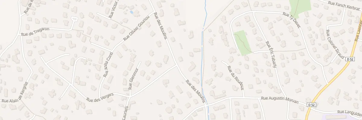 Plan du 397 Rue des Moulins à Plouvien