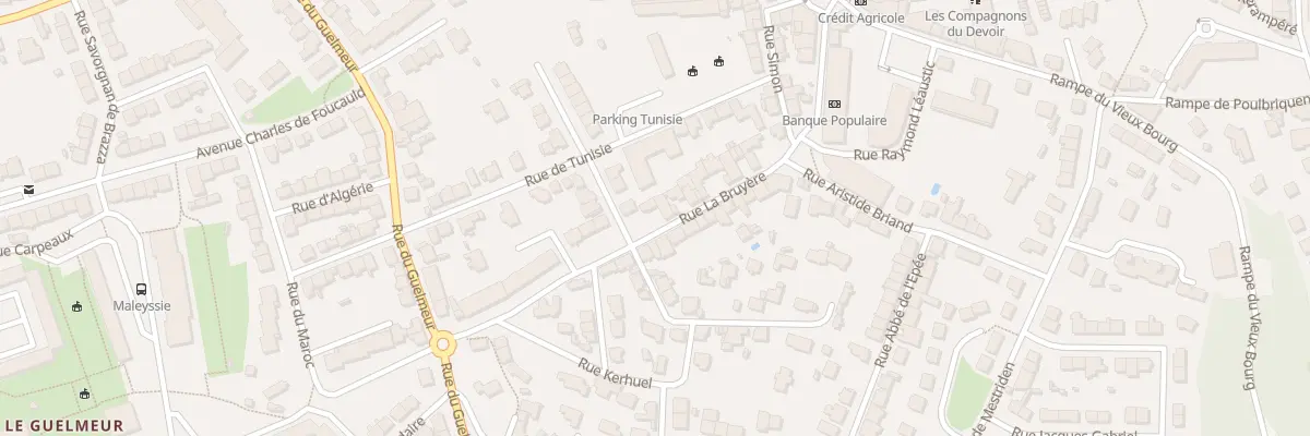 Plan du 35 Rue La Bruyère à Brest