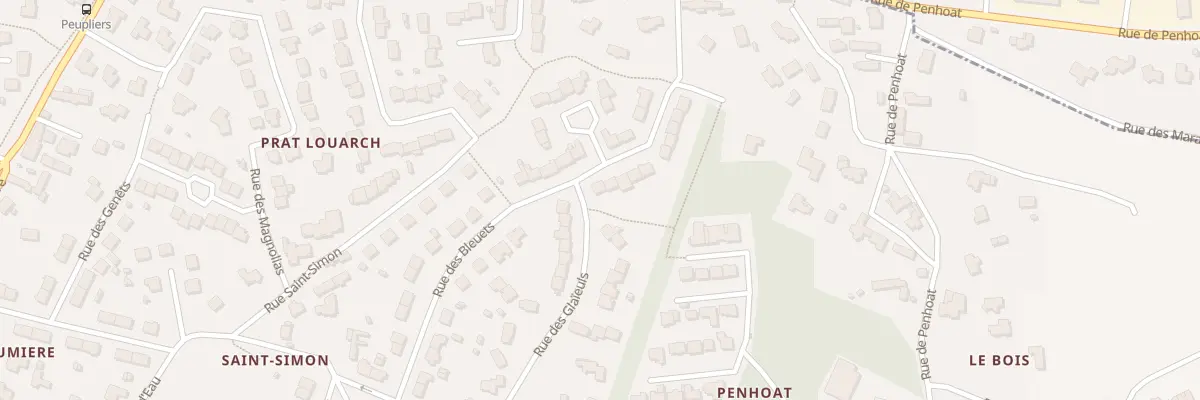 Plan du 23 Rue des Bleuets à Gouesnou