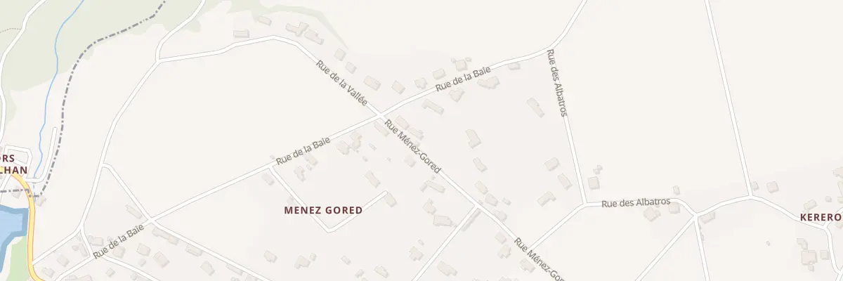 Plan du 32 Rue Menez Gored à Plozévet