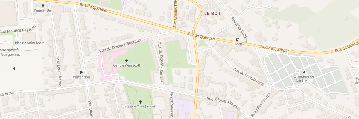 Plan du 7 Rue du Docteur Bouquet à Brest