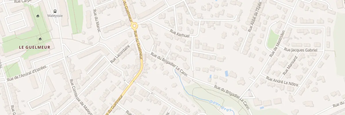 Plan du 16 Rue du Brigadier Le Cann à Brest