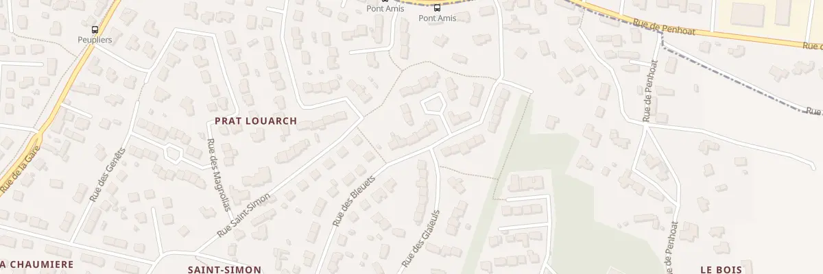 Plan du 30 Rue des Bleuets à Gouesnou