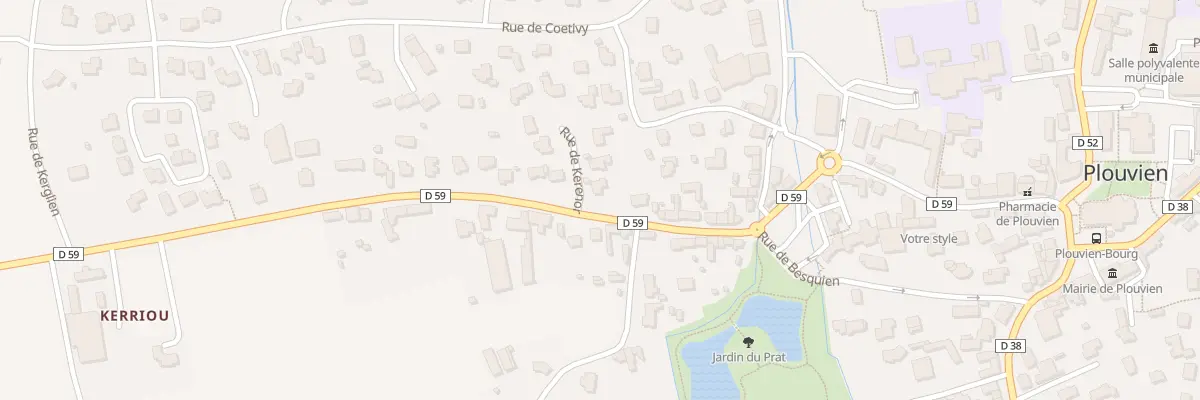 Plan du 95 Rue des Abers à Plouvien