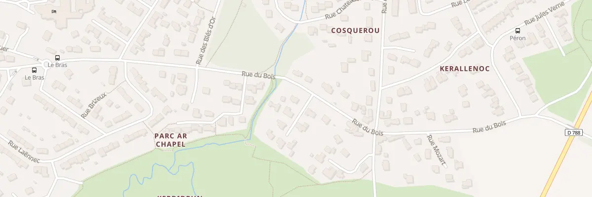 Plan du 30 Rue du Bois à Gouesnou