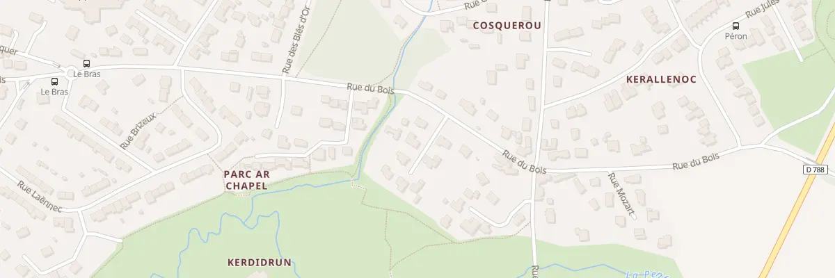 Plan du 30B Rue du Bois à Gouesnou