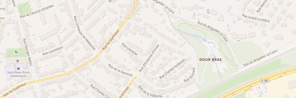 Plan du 86 Rue D’Estienne d’ Orves à Brest