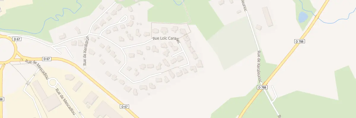 Plan du 22 Rue Loïc Caradec à Gouesnou