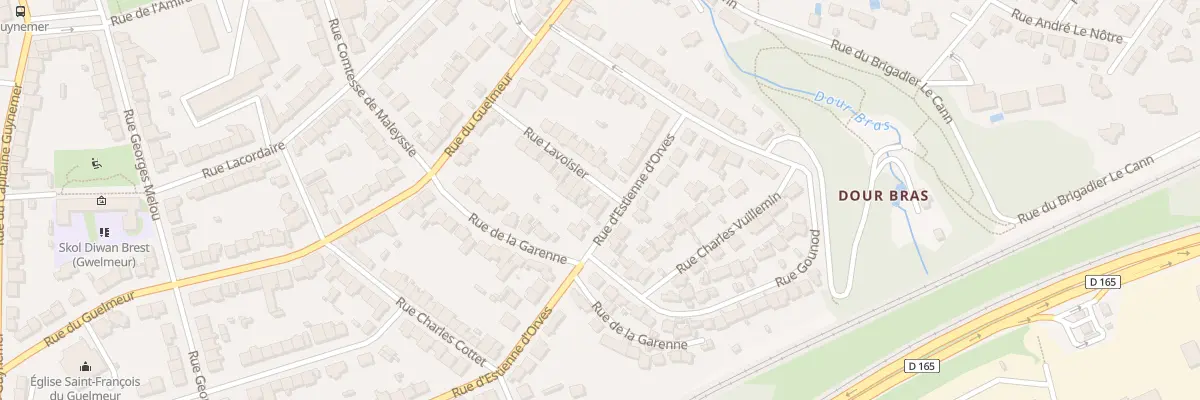 Plan du 80 Rue D’Estienne d’ Orves à Brest