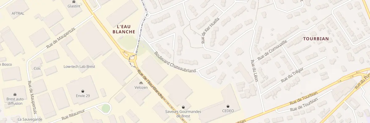 Plan du 21 Bd Chateaubriand à Guipavas