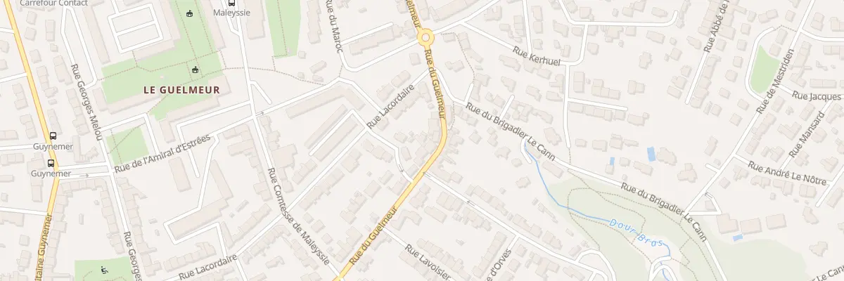 Plan du 75 Rue du Guelmeur à Brest