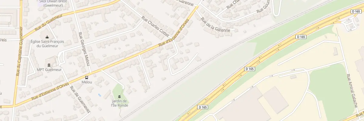 Plan du 7 Rue Roger Vercel à Brest