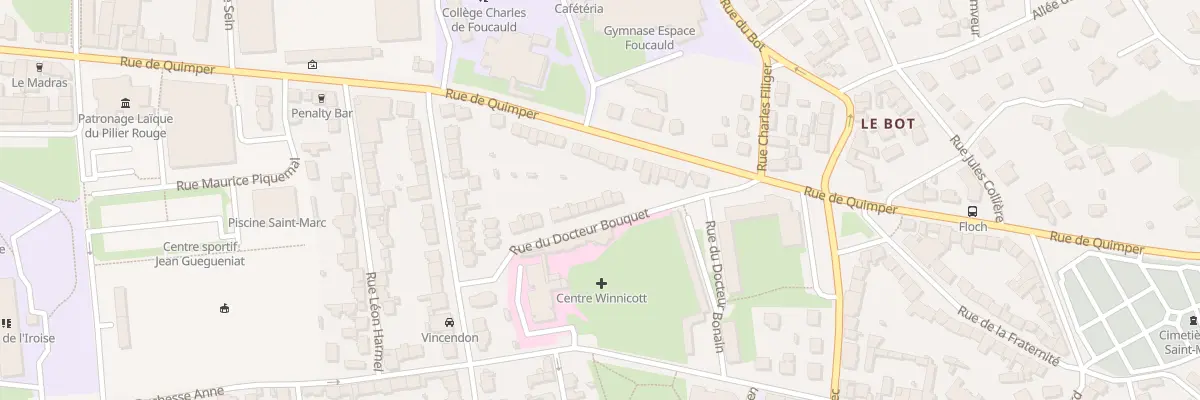 Plan du 24 Rue du Docteur Bouquet à Brest