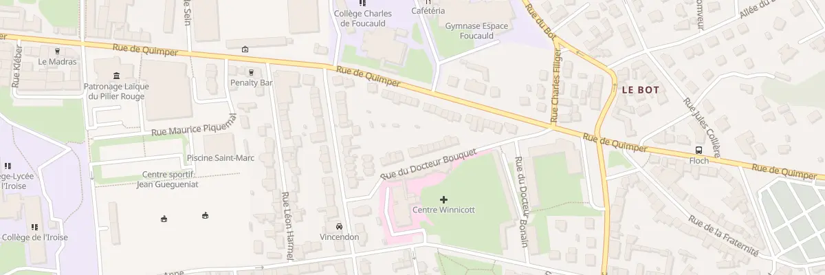 Plan du 16 Rue du Docteur Bouquet à Brest
