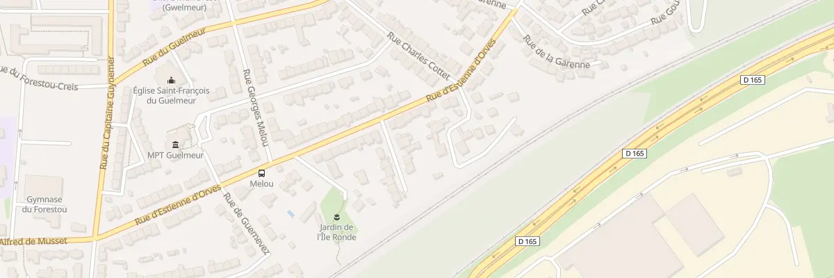 Plan du 9 Rue du Chevalier d’Assas à Brest