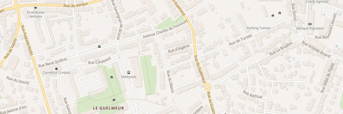 Plan du 10 Rue d’Algerie à Brest