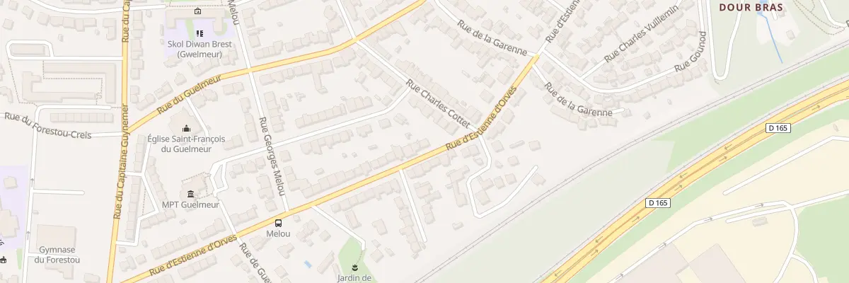 Plan du 60 Rue d’Estienne d’Orves à Brest
