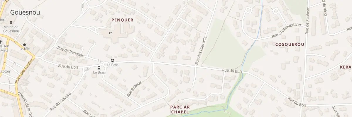 Plan du 17 Rue du Bois à Gouesnou
